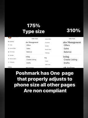 Poshmark accessibility